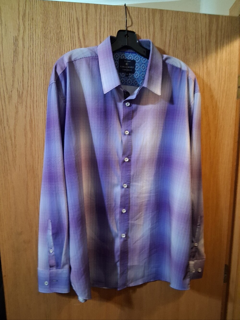 CON.STRUCT Modern Fit performance dress shirt XXL. Long Sleeve Wrinkle Resistant